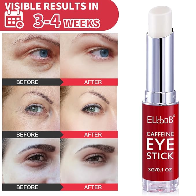 Eye Stick - Anti Wrinkle Eye Cream for Puffy Eyes, Dark Circles, Eye Bags, Crows Feet, Wrinkles,Reduces Wrinkles Saggy Skin Puffy Eyes (Caffeine)-VivaGrace Women
