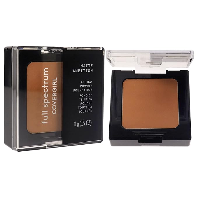 COVERGIRL Matte Ambition, All Day Powder Foundation, Medium-tan Neutral, 0.38 Ounce-VivaGrace Women