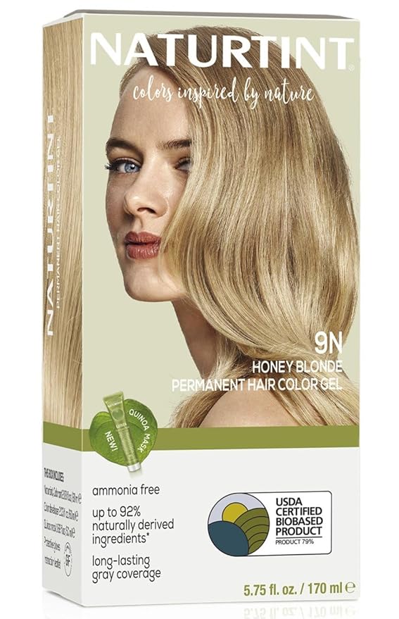 Naturtint 9N Honey Blonde Permanent Hair Color (Pack of 1), Ammonia Free, Vegan, Cruelty Free, up to 100% Gray Coverage, Long Lasting Results (Packaging may vary)-VivaGrace Women