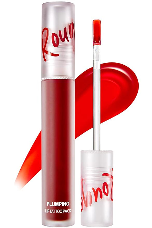 Rouge Star Plumping Lip Tattoo (0.17 oz) - 72-HR Long Lasting Waterproof Peel Off Lip Stain - Transfer-Proof, Non -Sticky Hydrating Matte Lip Tint Tattoo (Richly Red)-VivaGrace Women