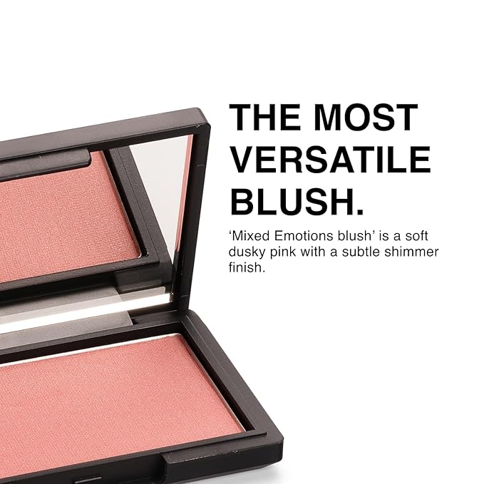 Makeup Powder Blusher - "Mixed Emotions" - 4g / 0.141oz - Pigmented, Buildable, Lightweight Powder Blush for a Radiant, Healthy, Natural Glow. Versatile Shades - Pink - Shimmer finish.-VivaGrace Women