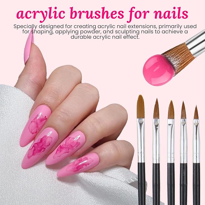 39 PCS Nail Art Brushes Set,Nail Art 3D Sculpting Pen Dotting Tools,Ombre Silicone Brush,Liner Brushes,Acrylic Brushes,Nail Art Palette with Gel Mixing Rod,Nail Design Kit for Home Diy & Salon-VivaGrace Women