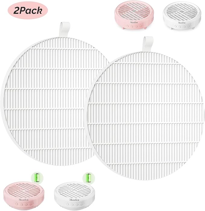 MelodySusie SProR Nail Dust Collector Replacement Filter,2 Pack Reusable Dust Filter Only for MelodySusie SProR Nail Dust Vacuum Fan Collector Extractor Electric Dust Suction Machine-VivaGrace Women