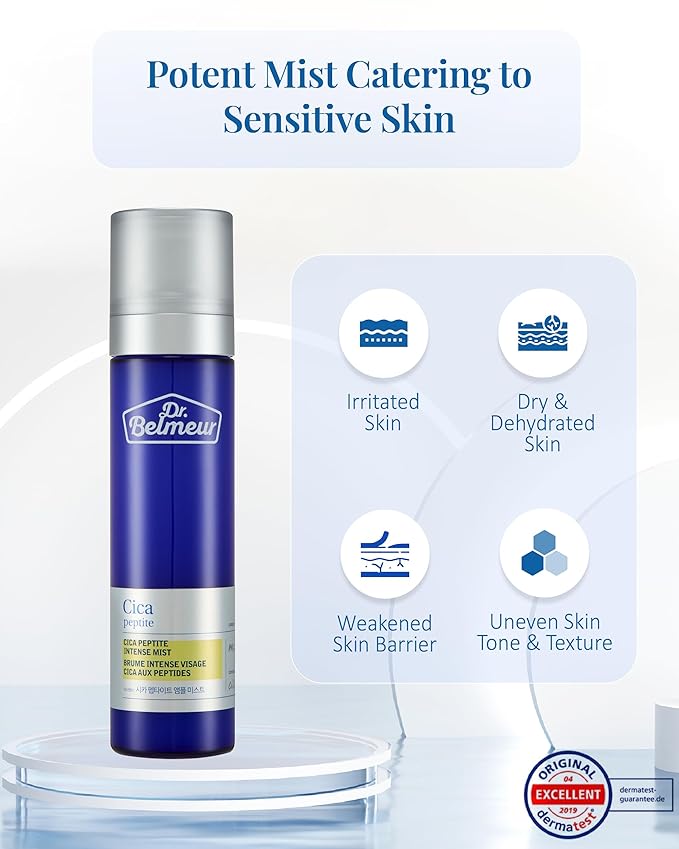 Advanced CICA Intense Mist for Sensitive Skin (4.1fl oz) - Ultra Fine Mist for Soothe, Hydrate. Korean Skin Care. Centella Asiatica, Betaine.-VivaGrace Women