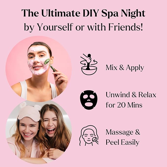 Jelly Face Mask for Facials - Bulgarian Rose Hydrating, Brightening & Nourishing Jelly Mask with Free Jade Roller & Spatula | Professional Hydrojelly Masks | Vajacial Jelly Mask Powder | 23 Oz Jar-VivaGrace Women