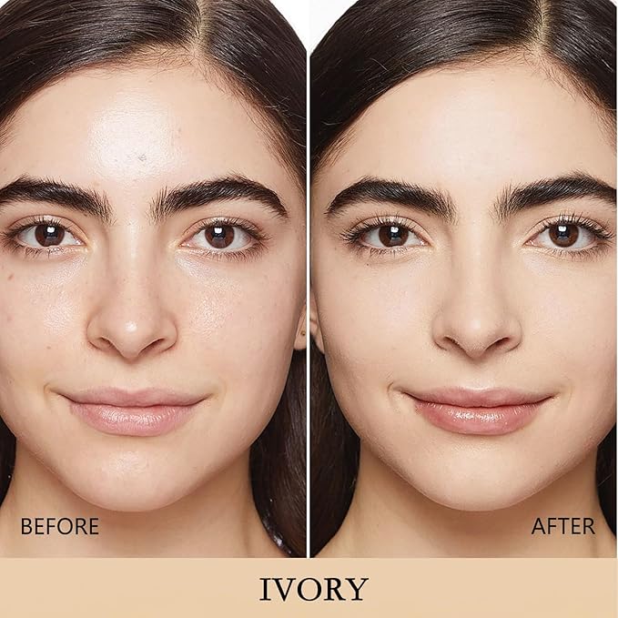 Mushroom Head Air Cushion CC Cream, BB Cream Face Makeup Foundation for Mature Skin Moisturizing Concealer Brighten Long-Lasting, Even Skin Tone for All Skin Types (2PCS Ivory)-VivaGrace Women