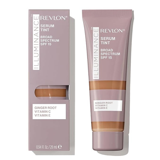 Revlon Illuminance Tinted Serum, Triple Hyaluronic Acid, Evens Out Skin Tone Over Time and Hydrates All Day, SPF 15, 505 Rich Sand, 0.94 fl oz.-VivaGrace Women