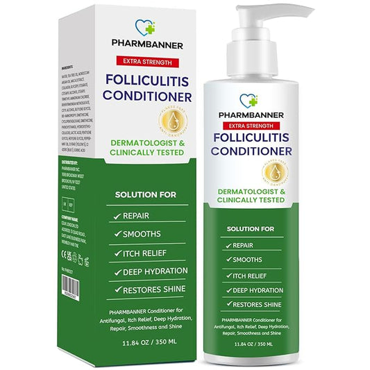Folliculitis Itch Relief Conditioner: Tea Tree Oil & Moroccan Argan Oil - Deep Hydration & Repair - Nourishes, Smooths, Restores Shine - Safe for Dry or Damaged Hair-11.84 oz-VivaGrace Women