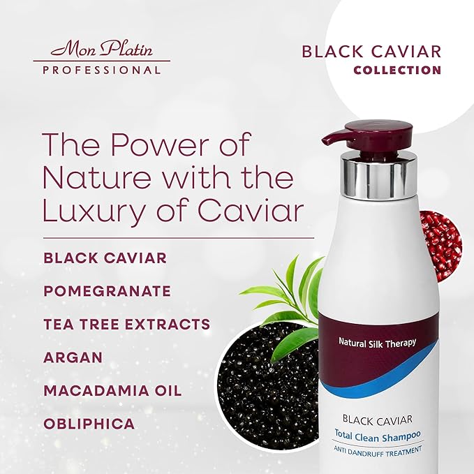 Mon Platin Black Caviar Total Clean Anti-Dandruff Shampoo - 500ml (17oz)-VivaGrace Women