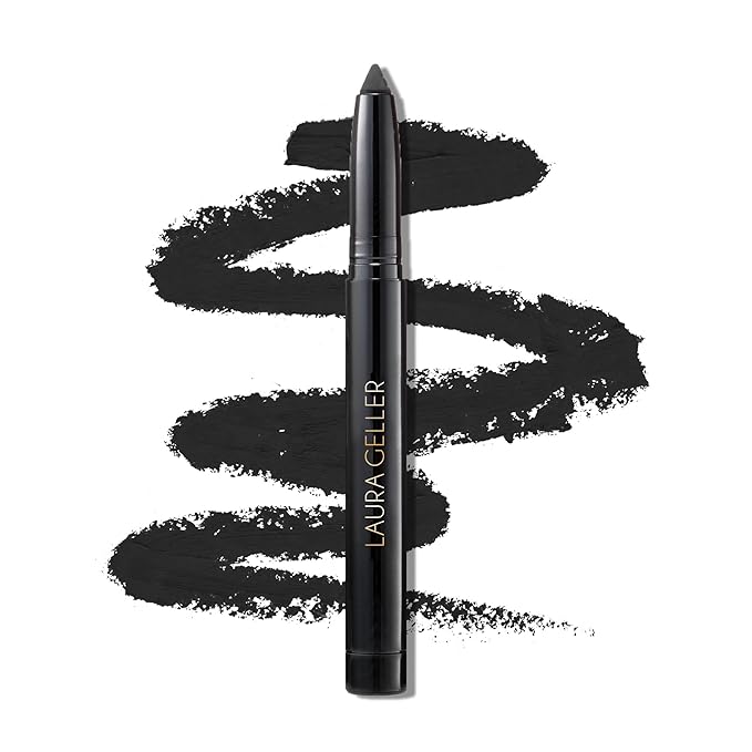 LAURA GELLER NEW YORK Kajal Longwear Kohl Eyeliner Pencil - Soft Black Kohl - Caffeine and Vitamin E - Smooth & Blendable Liner - Built-In Sharpener-VivaGrace Women
