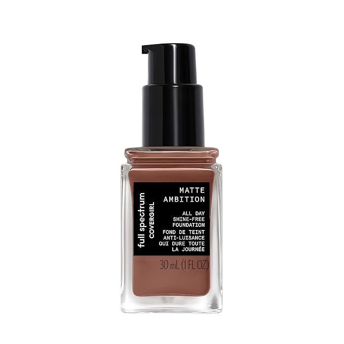 COVERGIRL Matte Ambition, All Day Foundation, Deep Cool 1, 1.01 Ounce-VivaGrace Women