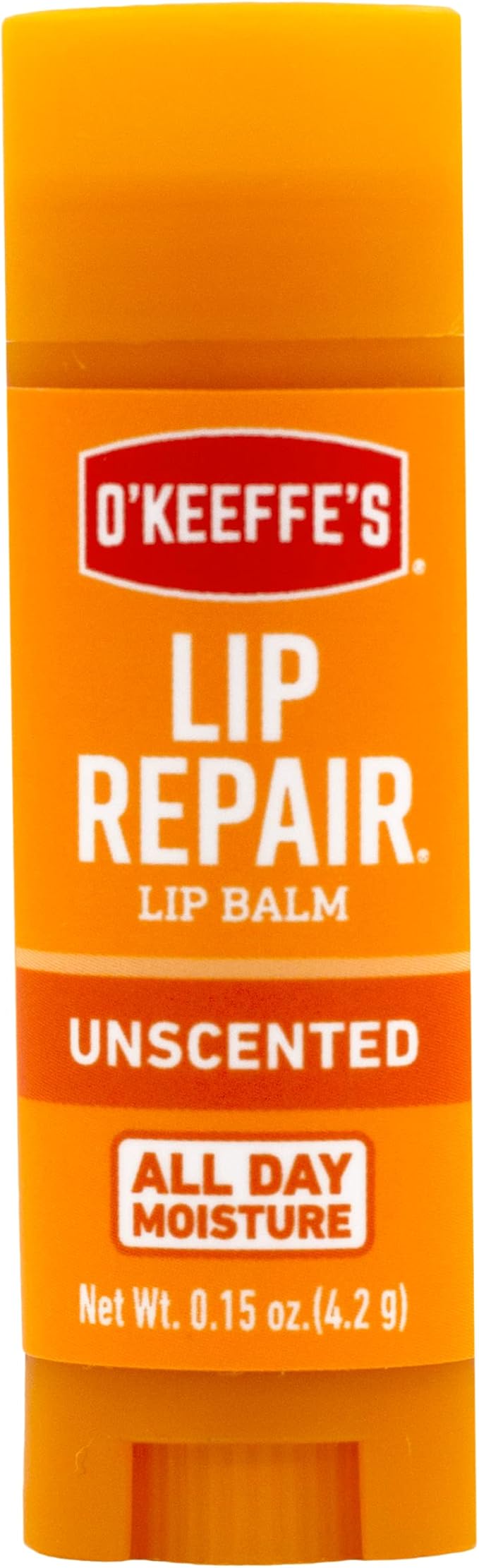 O'Keeffe's Unscented Lip Repair Lip Balm for Dry, Cracked Lips, Stick, (Pack of 6)-VivaGrace Women