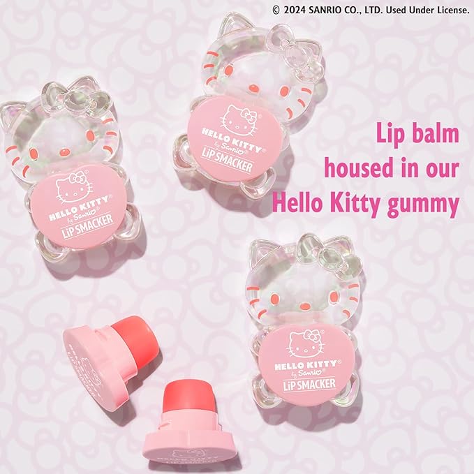 Lip Smacker Hello Kitty Peach-Flavored Gummy Lip Balm | Sanrio Collection | Gifts-VivaGrace Women
