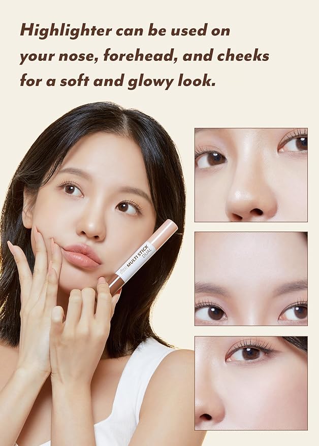 I'M MEME I'm Multi Stick Dual | Two Shade Shading and Highlighting Matte Finish | Suitable for Beginners Portable Size | 001 Contouring-VivaGrace Women