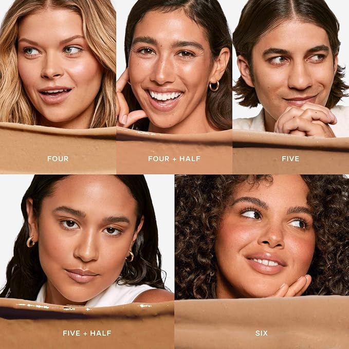 Saie Slip Tint Tinted Moisturizer with SPF 35 - Light Coverage, Glowy Skin Tint & Mineral Sunscreen for Face with Hydrating Hyaluronic Acid - Summer Makeup Essential - Shade Four (1.35 oz)-VivaGrace Women