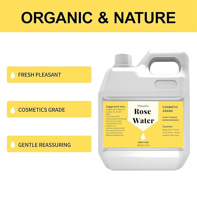 42 fl oz Rose Water for Face Hydrating Mist, 100% Pure Rose Water, Cleanses & Softens, Promotes Healthy Cell, Suitable for All Skin Types-VivaGrace Women