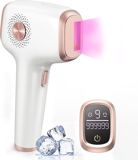 INNZA IPL Hair Removal with Ice Cooling Care Function for Women,Long-Lasting Results,999,999 Flashes Painless IPL Hair Remover, Hair Removal Device for Armpits Legs Arms Bikini Line-VivaGrace Women