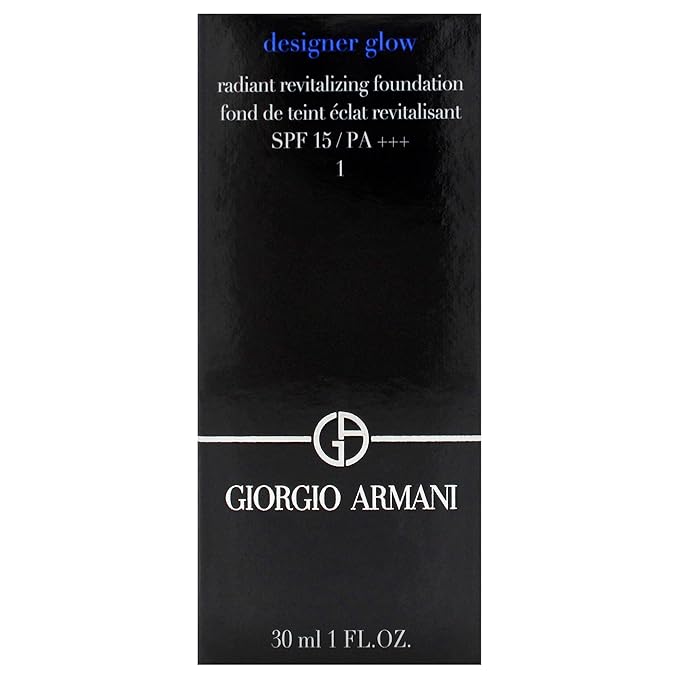 Designer Glow Radiant Revitalizing Foundation SPF 15 Plus - 1 by Giorgio Armani for Women - 1 oz Foundation-VivaGrace Women