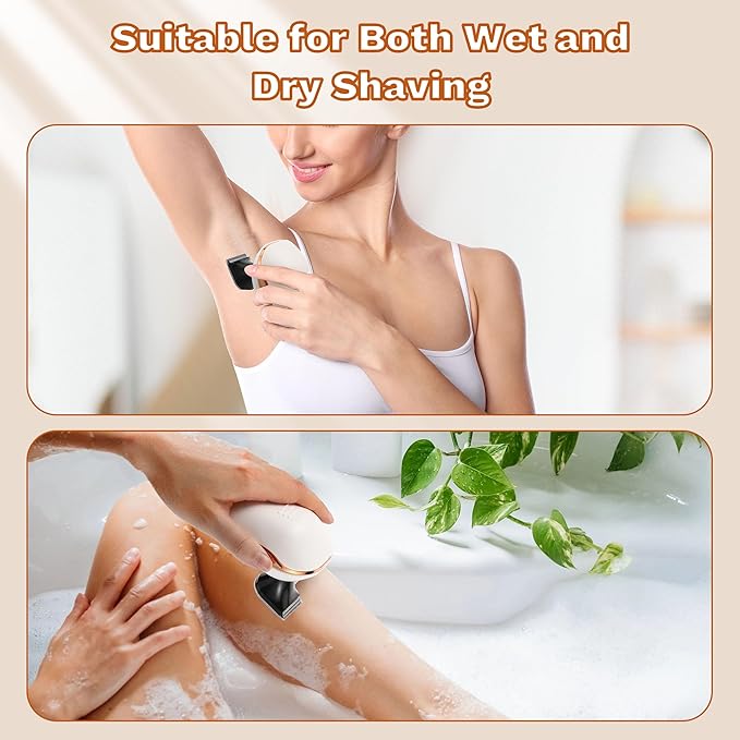 Electric Razors for Women, 7D Electric Shaver for Women, 5 in 1 Lady Shavers, Wet/Dry Bikini Trimmer, Rechargeable Facial Hair Removal, Painless Face Razor for Arms Legs Armpit Pubic Area-VivaGrace Women