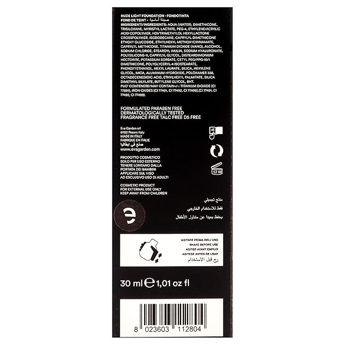 Nude Light Foundation - Fluid and Sensorial Makeup - With Moisturizing Properties - Smooth Coverage Blurs Small Imperfections for Flawless Appearance - 280 Tender Peach - 1.01 oz-VivaGrace Women