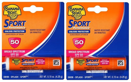 Banana Boat Sport SPF 50 Sunscreen Lip Balm (2 Pack)-VivaGrace Women