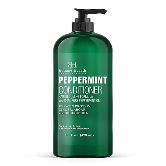 Botanic Hearth Peppermint Hair Conditioner | Hair Conditioner For Dry Damaged And Color Treated Hair | Volumizing Conditioner For Fine & Thin Hair | Paraben & Sulfate Free | Men & Women | 16 Fl Oz-VivaGrace Women