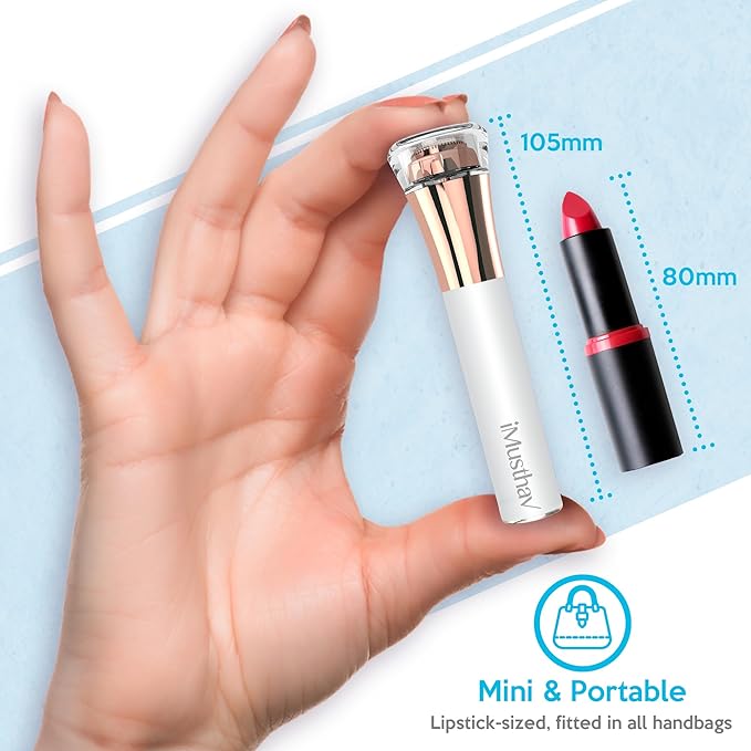 Facial Hair Remover for Women Painless Flawless Electric Razor Epilator Trimmer Shaver with 18K Gold-Plated, 16mm Dual Ring Floating Head, USB Rechargeable, 360° LED for Face Lip Hair Removal-VivaGrace Women