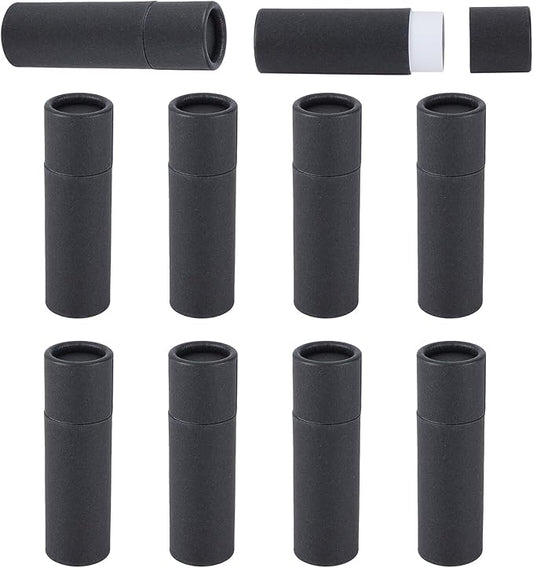 NICENEEDED 10 Pcs Paperboard Lip Balm Tubes, Paper Lipstick Tube, Cardboard Empty Lip Gloss Container Solid Perfume Tube Cosmetic Box for DIY Lip Gloss Balm Chapstick-VivaGrace Women