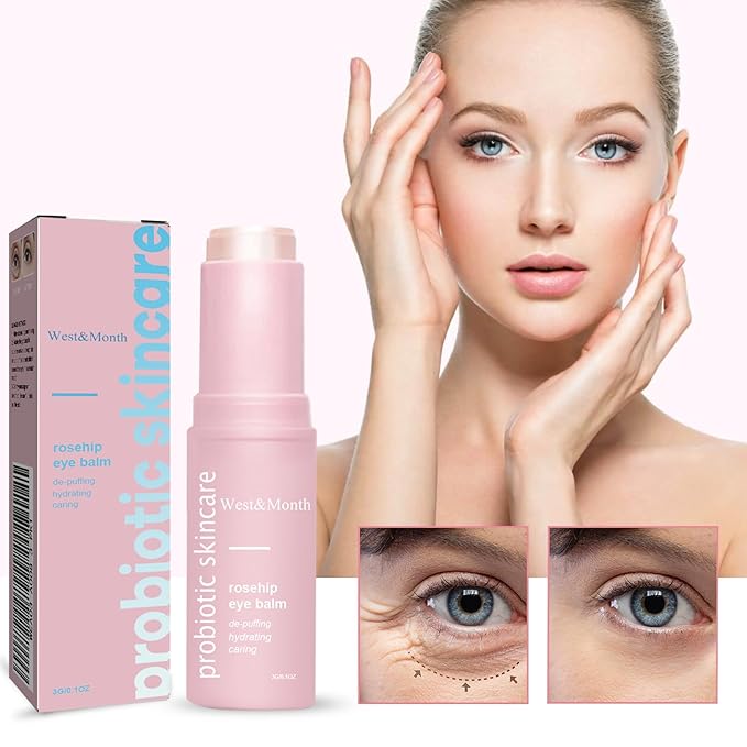 Rosehip Eye Cream Stick, Moisturizing, Hydrating, Lightens Lines and Dark Circles, Lifting, Firming-VivaGrace Women