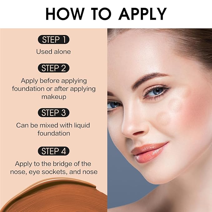 UCANBE Halo Glow Liquid Filter, Face Complexion Booster For Radiant Skin All Day Longwear, Soft-Focus Look Sodium Hyaluronate Vegan & Cruelty-Free - 0.91OZ Medium Tan-VivaGrace Women