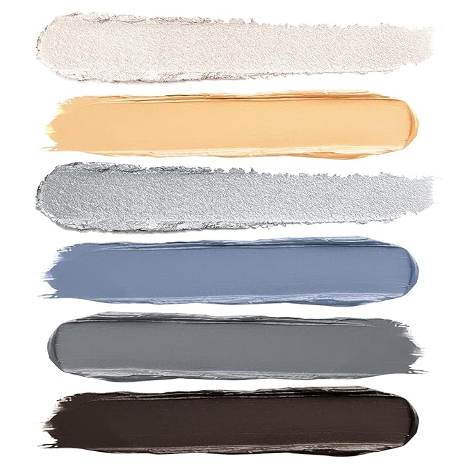 Blue Eyeshadow Stick Makeup 6PCS Set, Metallic Shimmer Matte Cream Eye Shadow Palette Eyeliner Brightener Pencil Crayon - Mermaidcore-VivaGrace Women