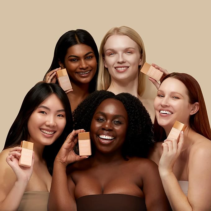 Sigma Beauty Skin Perfector – Hydrating Skin Tint Foundation for Lightweight, Buildable Coverage, With Hyaluronic Acid, Niacinamide Serum, and More (1 Fair Ivory Tint, 1.12oz)-VivaGrace Women