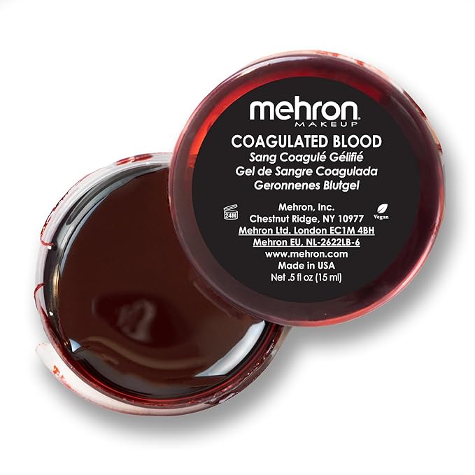 Mehron Makeup Coagulated Blood | Fake Blood | SFX Makeup for Halloween | 0.5 oz (14 g)-VivaGrace Women
