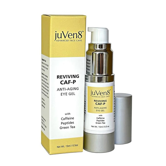 Reviving Eye Gel, 15ml - with Caffeine, Peptides, Green Tea & Hyaluronic Acid - Anti-Aging, Anti-Wrinkle, Dark Circles Eye Cream-VivaGrace Women