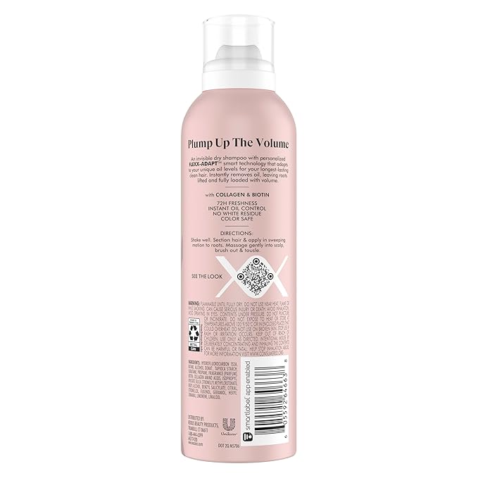 Nexxus Volume Refresh Dry Shampoo For Oil Control + Root-Lifting 72 Hour Freshness with FLEXX-ADAPT Technology 5 oz-VivaGrace Women