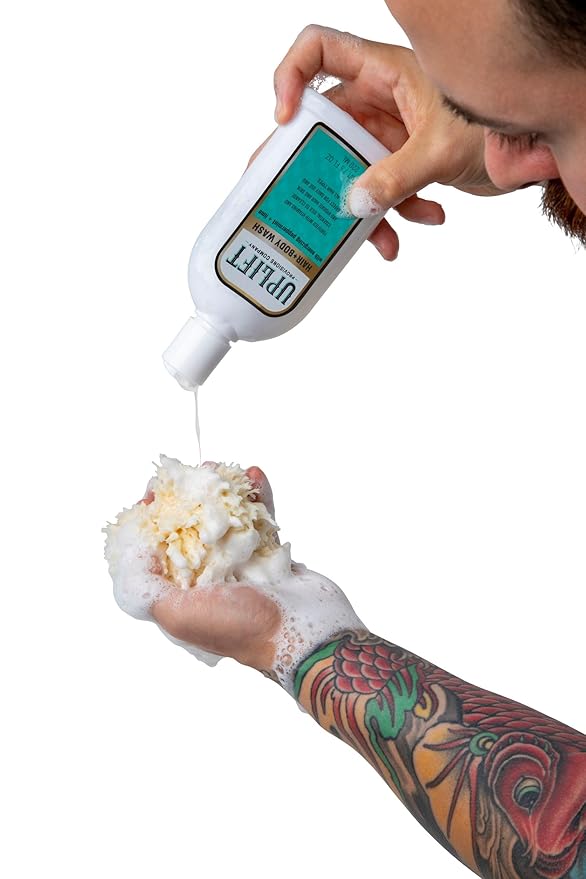 Uplift’s Luxury Shave Set for All: Pamper Yourself with Our Sulfate-Free Hair & Body Wash and Plant-Infused Shave Gel, Complete with a Handmade Wooden Razor for the Perfect Shave-VivaGrace Women