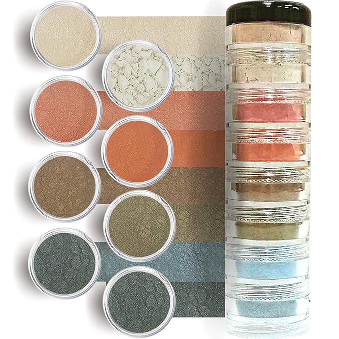 Loose Mineral Eyeshadow and Contouring Palette - Manhattan Chick 8 Shade Set-VivaGrace Women