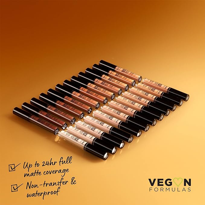 NYX PROFESSIONAL MAKEUP Can't Stop Won't Stop Contour Concealer, 24h Full Coverage Matte Finish - Caramel (Pack of 2)-VivaGrace Women