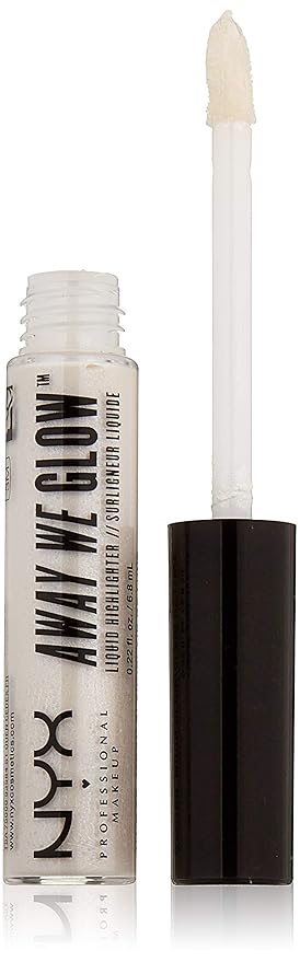 NYX Professional Makeup Away We Glow Liquid Highlighter, Moon Glow, 0.22 Fluid Ounce-VivaGrace Women