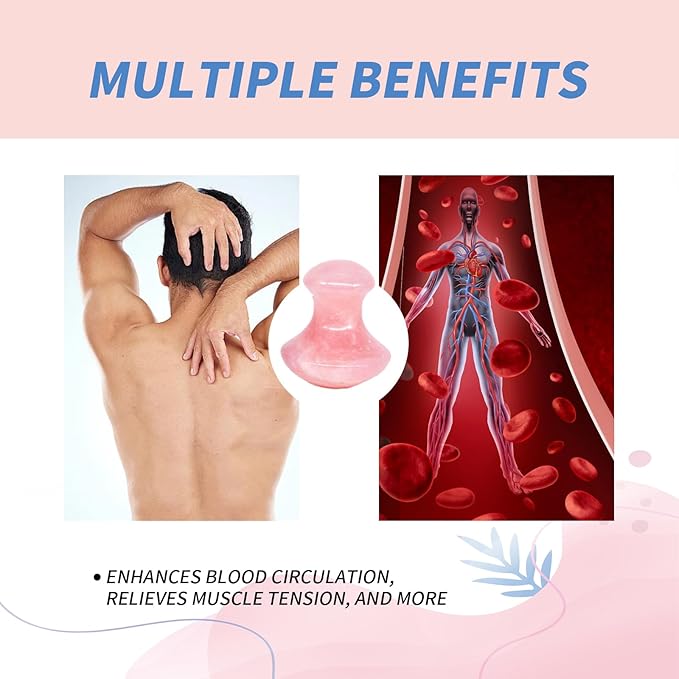 Mushroom Gua Sha Natural Rose Quartz Aventurine Gua Sha Mushroom Face Massager Stone for Eye Neck Beauty Spa Relaxing Massage Stone Facial Massage Spa Relaxing Meditation Guasha Scraping Massage Tool-VivaGrace Women