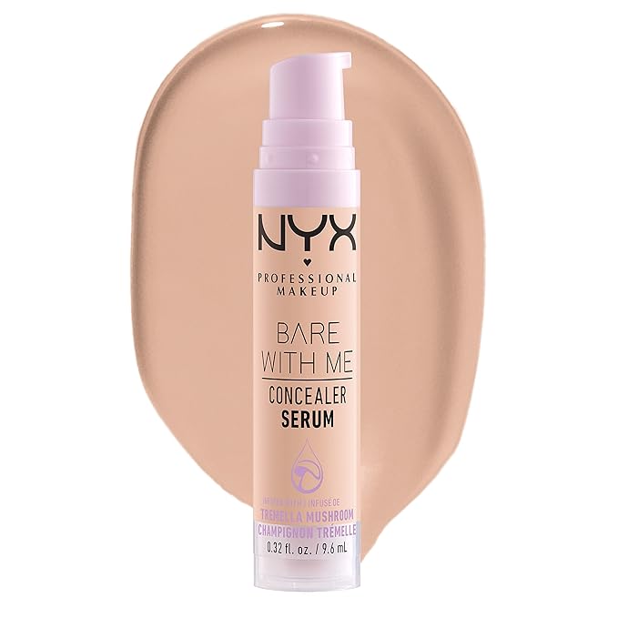 NYX PROFESSIONAL MAKEUP Plump Right Back Plumping Serum & Primer, With Hyaluronic Acid & Bare With Me Concealer Serum, Up To 24Hr Hydration - Light-VivaGrace Women