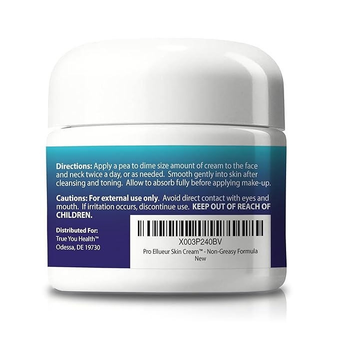 Pro Ellueur Skin Cream - Anti-Wrinkle Cream - Two Month Supply - Advanced Skin Firming Technology to Help Reduce Signs of Aging - Lift, Firm, Tighten - Lasting Hydration - Non-Greasy Formula