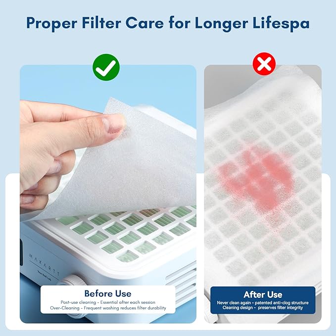 Makartt Nail Dust Collector Filter Paper – 100 Sheets Disposable Nail Dust Filters for Nail Dust Collector Machines, Nail Vacuum Dust Collector Nail Salon Supplies & Accessories White-VivaGrace Women