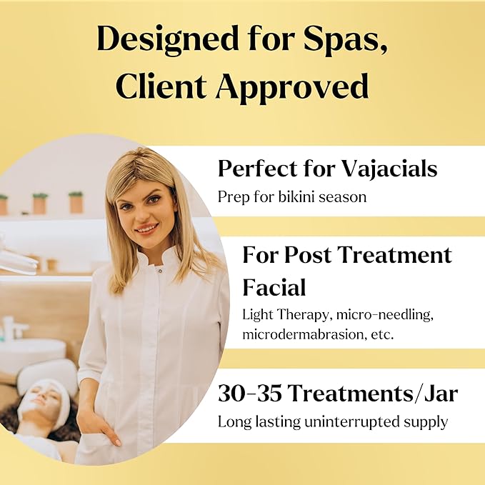 VogueNow Jelly Face Mask for Facials - 24K Gold Hydrating, Brightening & Nourishing Jelly Mask with Free Jade Roller & Spatula | Professional Hydrojelly Masks | Vajacial Jelly Mask Powder | 23 Oz Jar-VivaGrace Women