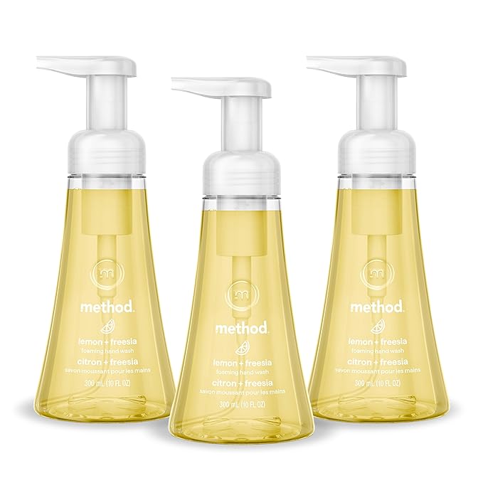 Method Foaming Hand Wash, Lemon + Freesia, 10 fl oz, 3 pack