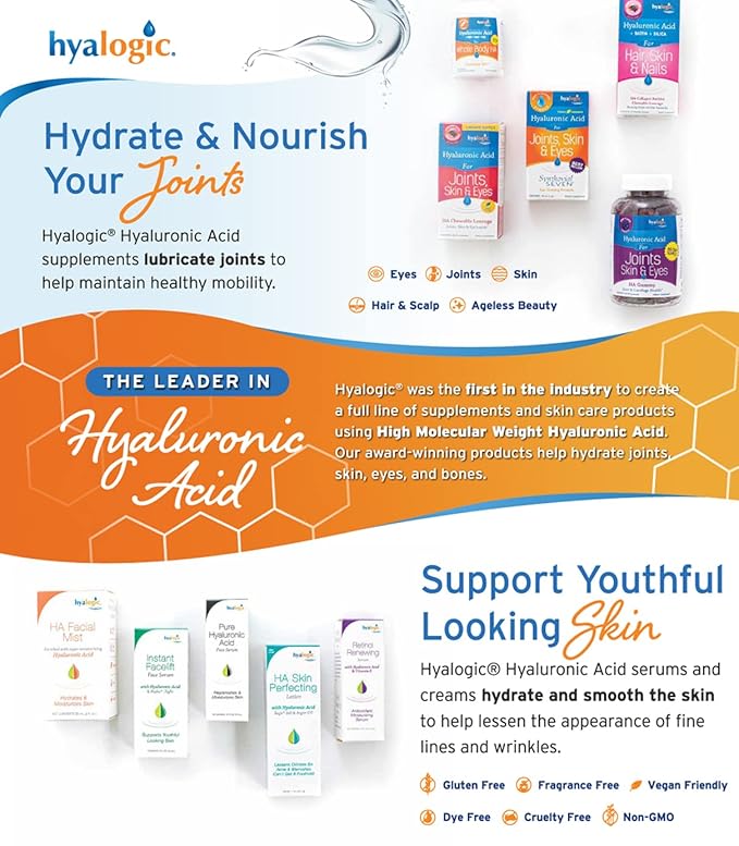 Hyalogic Dark Circle Lightening Face Serum - Treat Under Eye Dark Circles w/Hyaluronic Acid, Eveseryl & Regu-Age - Soothe, Nourish & Rejuvenate Skin - 1oz-VivaGrace Women