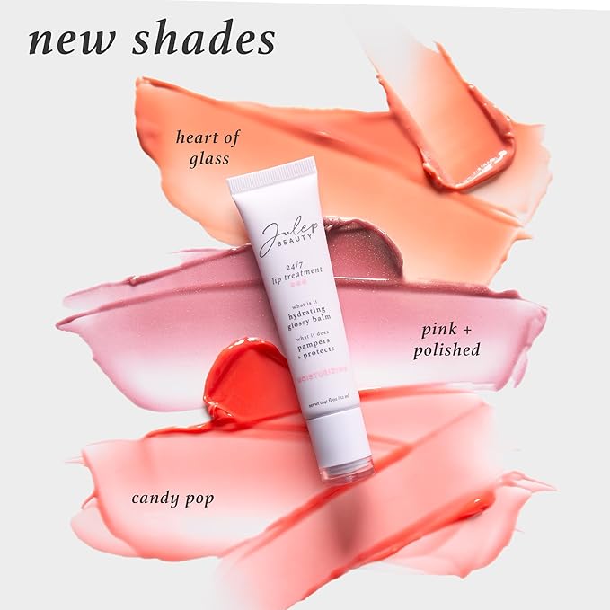 Julep 24/7 Lip Treatment – Hydrating & Glossy Lip Balm and Lip Sleeping Mask with Shea Butter – Moisturize, Protect & Soothe – Vegan & Cruelty-Free - Heart of Glass-VivaGrace Women