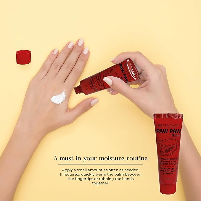 Paw Paw Ointment 25g - Pack of 6 Multi-Purpose Balm, for Lips, Skin, Hair, Cuticles, Nails and Beauty Finish. Made in Australia. Papaw enriched with vitamin E.-VivaGrace Women