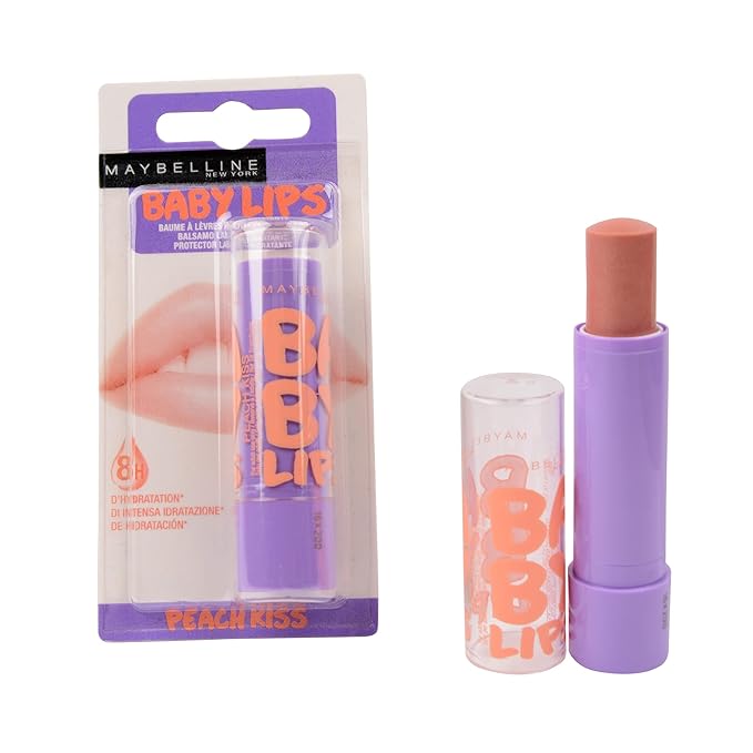 Maybelline Baby Lips Moisturizing Lip Balm SPF 20, Peach Kiss 0.15 oz (Pack of 2)-VivaGrace Women