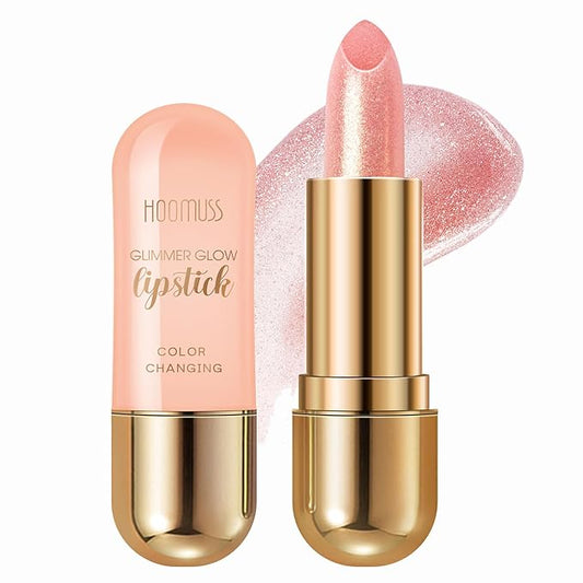 Glimmer Balm, Tinted Lip Balm Long Lasting PH Lipstick, Color Changing Lipstick Natural Chapstick, Glitter Pink Shade Lipstick (Unicorn)-VivaGrace Women